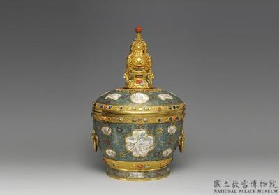 图片[2]-Butter tea jar in cloisonne and painted enamels, Qing dynasty, Qianlong reign (1736-1795)-China Archive